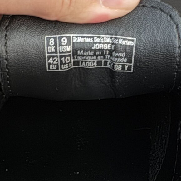 Dr. Martens Jorge II Leather Slingback Clog Black Sandals, 9/M 10/W WORN ONCE - Picture 10 of 10